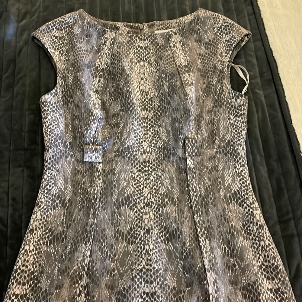 Belted Calvin Klein dress